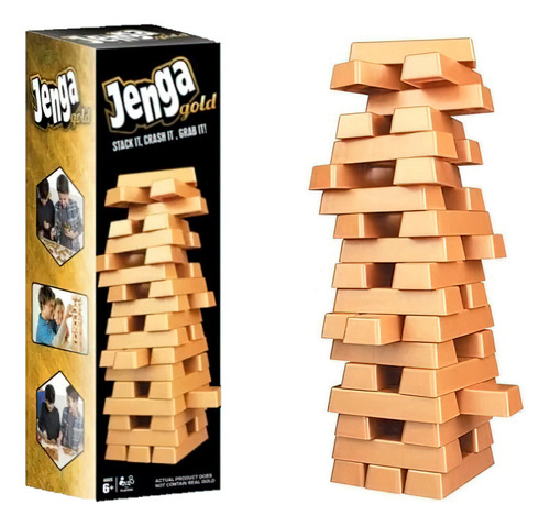 Jenga Octagono Juego De Mesa Tipo Torre Bloques 45pc 