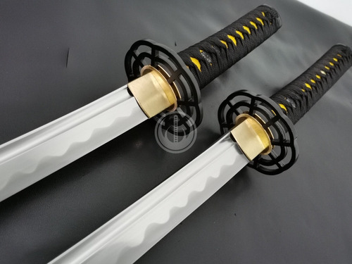 Imagem 4 de 12 de Conjunto Katana Wakizashi Daisho Espada Samurai Aço 1060