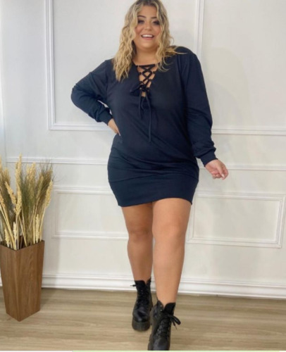 Imagem 2 de 3 de Blusão Plus Size Inverno Tamanho Unico 46 Ao 54 100% Algodão