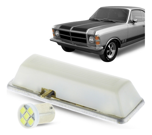 Lanterna Luz Teto Gm Opala Caravan 1975 A 1984 C/chave Led