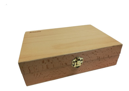 Imagen 6 de 8 de Caja Profesional De Madera Para Pintor 23x16.5x6.5cm Artmate