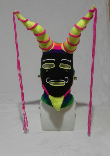 Máscara Carnaval Diablo Jujuy. Ukuku Multicolor X 6 Unidades