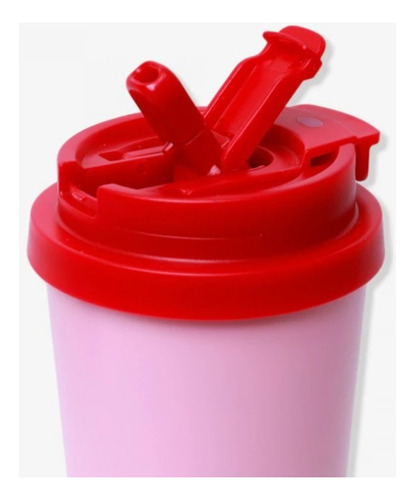 Copo Baker Hello Kitty Zona Criativa Presente Fofo 500 Ml Cor Rosa
