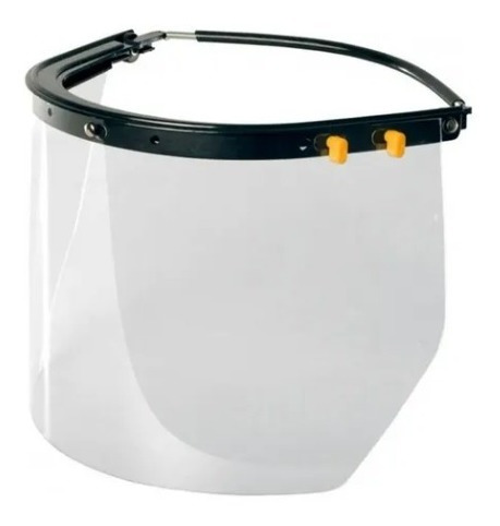 Protetor Facial Com Suporte Incolor Carbografite - 05 Unid.