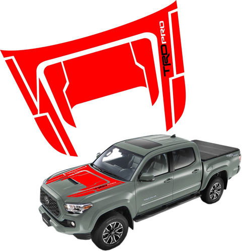 Sticker Calca Cofre Con Toma De Aire Toyota Tacoma Trd Sport