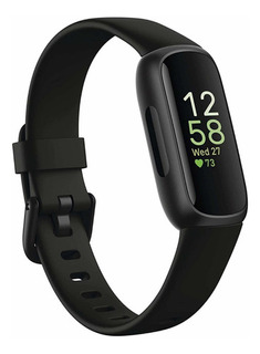Fitbit Inspire 3 Health & Fitness Tracker Gestion Del Estres Color De La Caja Negro Color De La Malla Negro Color Del Bisel Negro Diseño De La Malla Banda