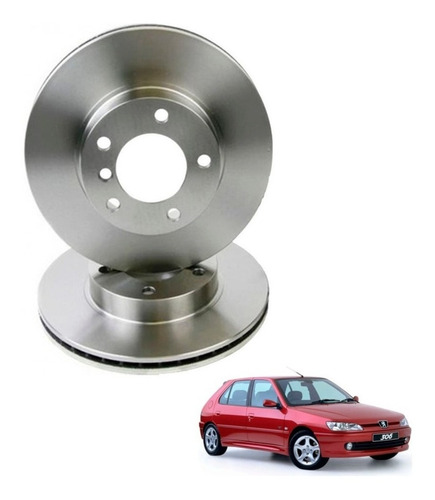 Par Discos Freno Delt Para Peugeot 306 1.4 1992 2000