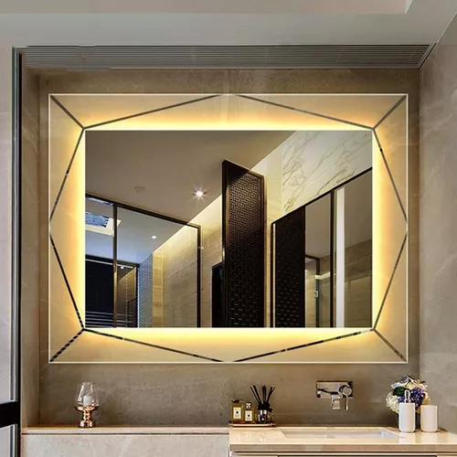 Espejo Para Baño Con Luz Led Integrada 45x65cm