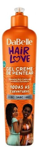 Gel Creme De Pentear Dabelle Hair Love - Liberado E Vegano De 400ml 400g