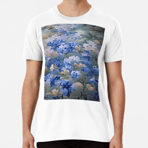 Remera Bastante Hermosas Flores De Primavera Azul Vintage Al