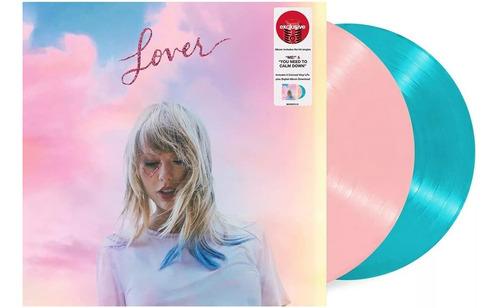 Taylor Swift - Lover Exclusivo, Vinyl - 2-discos Rosa & Azul (Reacondicionado)
