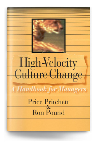 Libro: High Velocity Culture Change: A Handbook For Managers