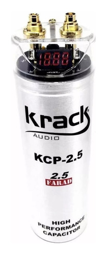 Capacitor Para Sonido De Carro De 2.5 Faradios Krack Kcp-2.5