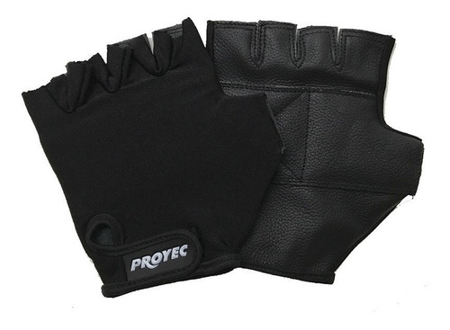 Guantes Gimnasio Gym Proyec Ecocuero Lycra Manopla Importado