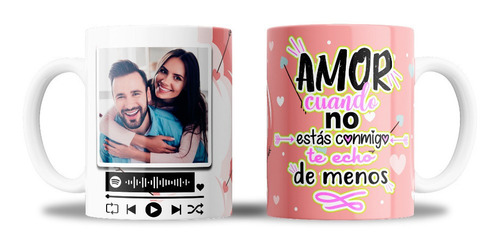 Taza Cerámica 11 Oz Amor Spotify Mod 13 No