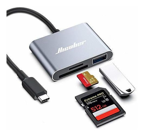 Hicober Usb C Y Lector De Tarjetas Sd, Lector De Tarjetas Mi