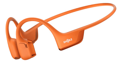 Fones de ouvido Bluetooth Shokz Sports Openrun Pro2 S820, cor laranja
