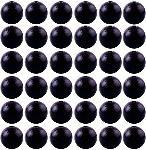 Cuentas De Bisutería 100 Pzs De Obsidiana Negra 8 Mm Cmidy