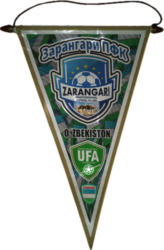 Banderin 37cm Full Color Futbol Uzbekistan Elegir Equipo Zarangari Pfk Zarangari Pfk