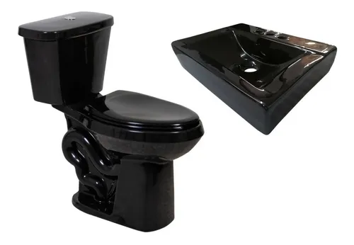Lavabo negro baño sale