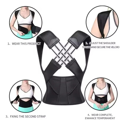 Faja Correctora Ajustable Para La Espalda Y Hombros. Unisex