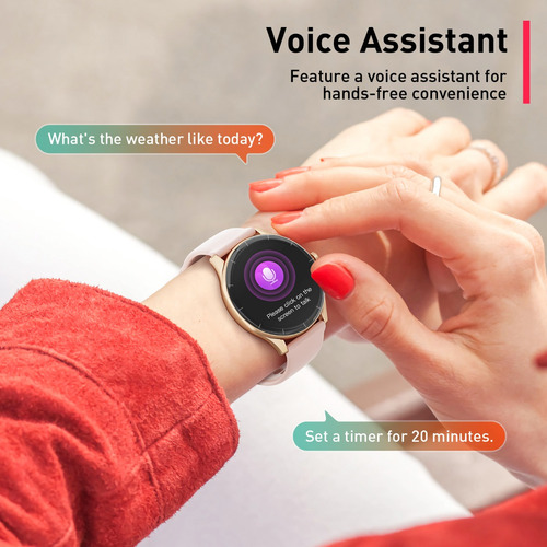 Reloj Deportivo Inteligente Para Mujer Con Llamada Bluetooth