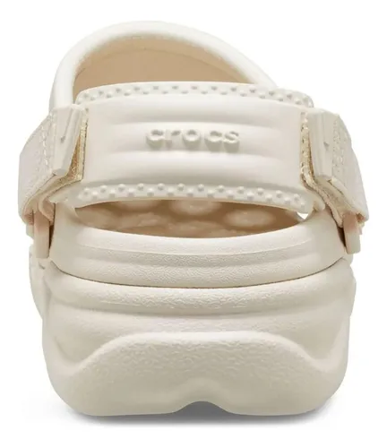 Crocs Zuecos Duet Max Ii Clog Plataforma Beige