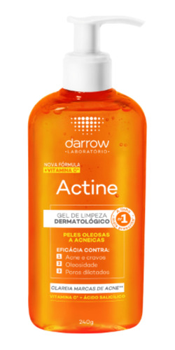 Gel De Limpeza Darrow Vitami C Ácido Salicílico- 400g Actine