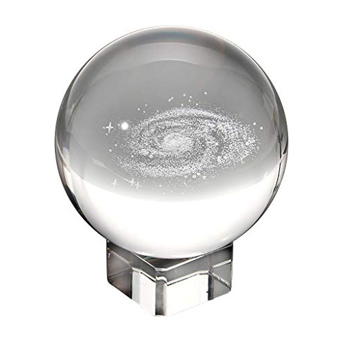 Bola De Cristal De Galaxia Esfera De Vidrio Exhibición...