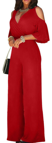 Mono Casual Largo Elegante De Moda Para Mujer Con Cinturón
