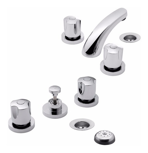 Griferia Baño Fv Pampa Lavatorio 0207/b6 Bide Bidet 0295/b6