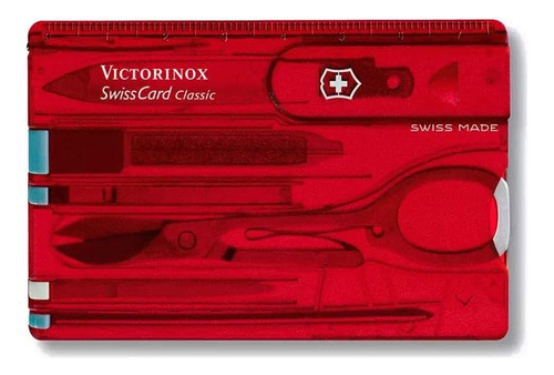 Victorinox Swiss Ejército Swisscard Fnuse De Bolsillo, Ruby,