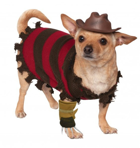 Disfraz Para Mascota Freddy Krueger Halloween 