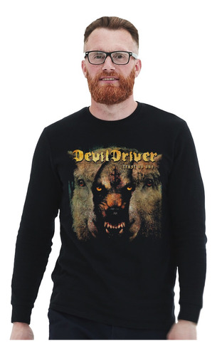 Polera Ml Devil Driver Trust No One Metal Impresión Directa