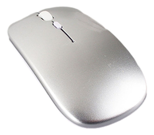 Mouse Bluetooth Sem Fio Usb Portátil Recarregável Ergonômico Cor Versão Aprimorada De Modo Duplo 189d Prata