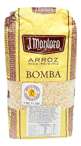 Arroz Bomba 1 Kg Marca J Montoro