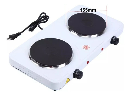 Imagen 5 de 7 de Cocina Eléctrica 2000w Cocinilla 2 Platos