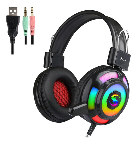 Diadema Gamer Rgb Kubite F15rgb