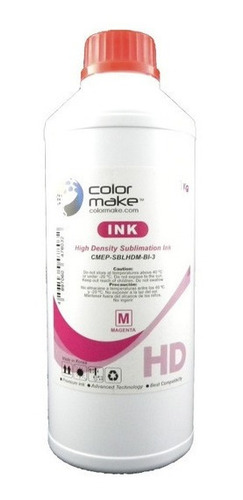 Imagen 1 de 1 de Tinta Para Sublimacion Sublimar 1 Litro Color Make Magenta