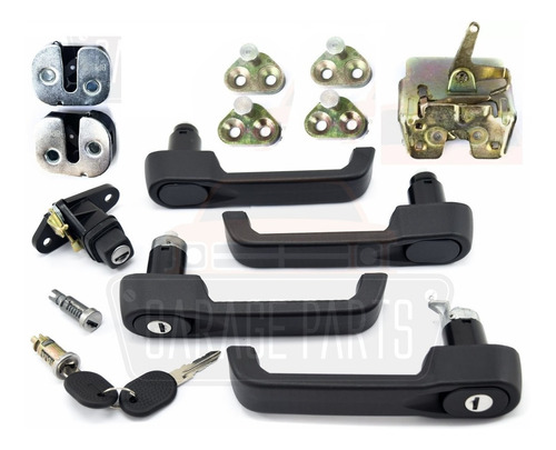 Kit Cilindros Maçanetas Fechaduras Fiat Uno 4 Portas 91 A 95