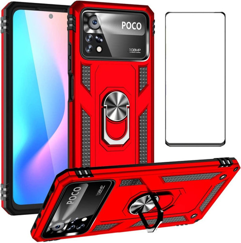 Estuche - Forro Tech Armor Le-yi Anillo Xiaomi Poco X4 Pro