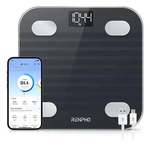 Báscula Inteligente Renpho Elis 1 Recargable Con 13 Monitore