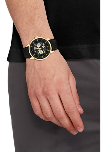 Reloj Calvin Klein 25200217 Hombre Skeleton Negro Dorado