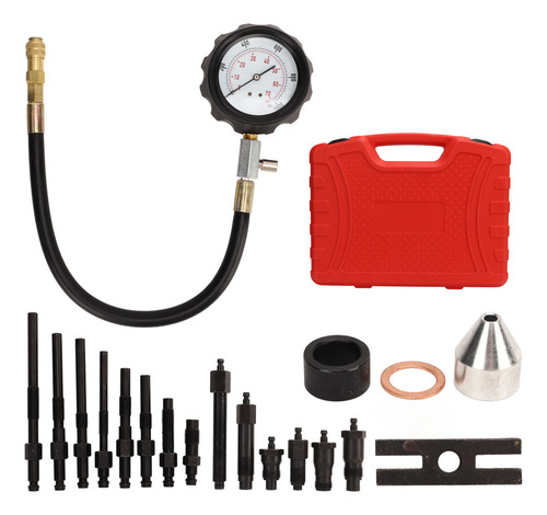 Kit De Comprobador De Compresión De Motor, 19 Piezas, 9 Bují