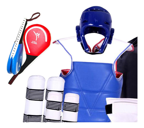 Equipo De Protección De Taekwondo De 6 130 A 150 Cm Azul