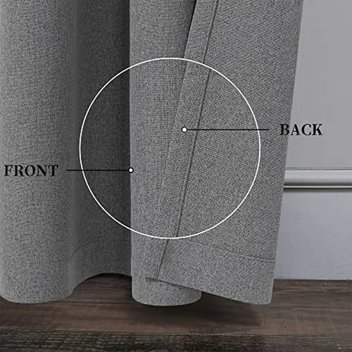 Cortinas Cortas 45 100% Blackout Para Cocina -2 Paneles Dov