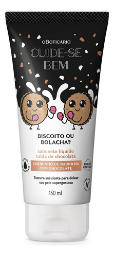 Combo Cuide-se Bem: Body Splash Deleite 200ml + Sabonete Líquido Biscoito Ou Bolacha 150mle