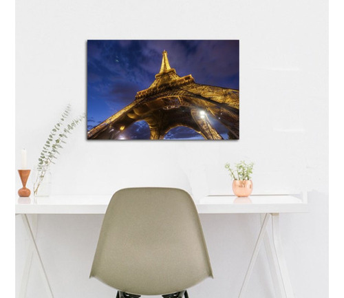 Vinilo Decorativo 20x30cm Torre Eiffel De Abajo Paris