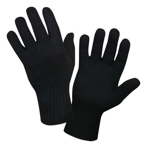 Forro Para Guantes De Lana Rothco, Negro, Extragrande