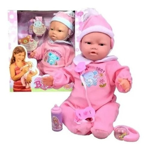 Muñeca Bebe Guagua Lovely Baby Gestos Facial Sonido Respira